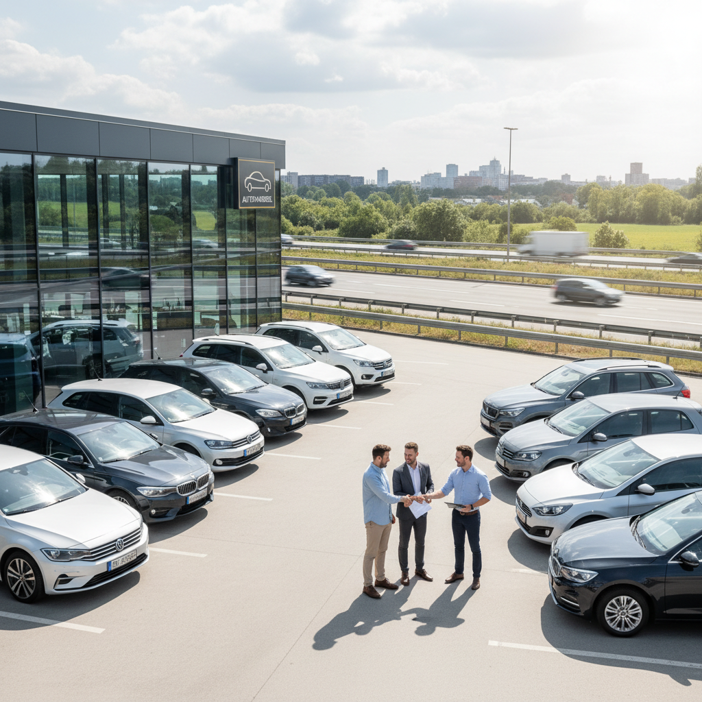 Realistische foto passend bij Wij kopen autos: snel en betrouwbaar uw wagen verkopen voor website SE